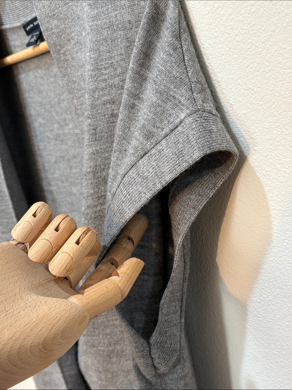 Banana Republic Heather Gray Short-Sleeve Open Front Cardigan - Picture 6 of 15